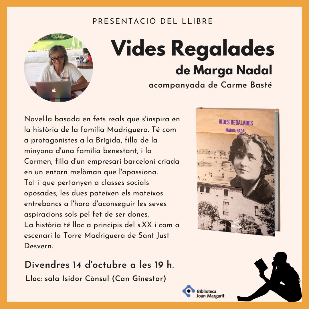 Read more about the article Presentació del llibre “Vides regalades” de Marga Nadal