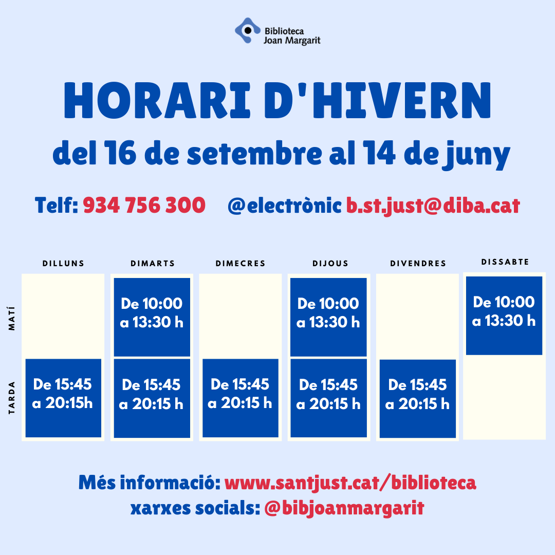 Read more about the article Horari d’Hivern