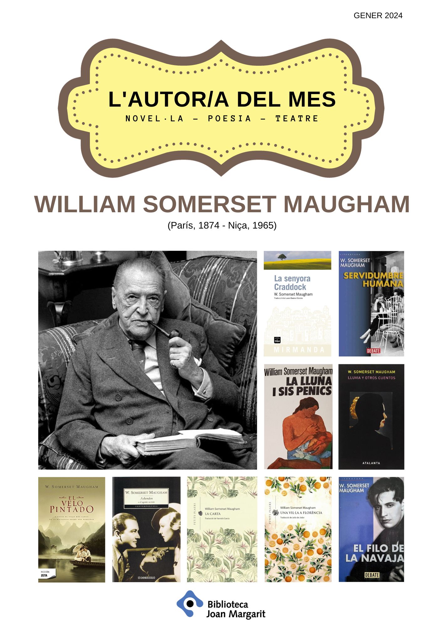 Més informació sobre l'article Autor del mes: William Somerset Maugham
