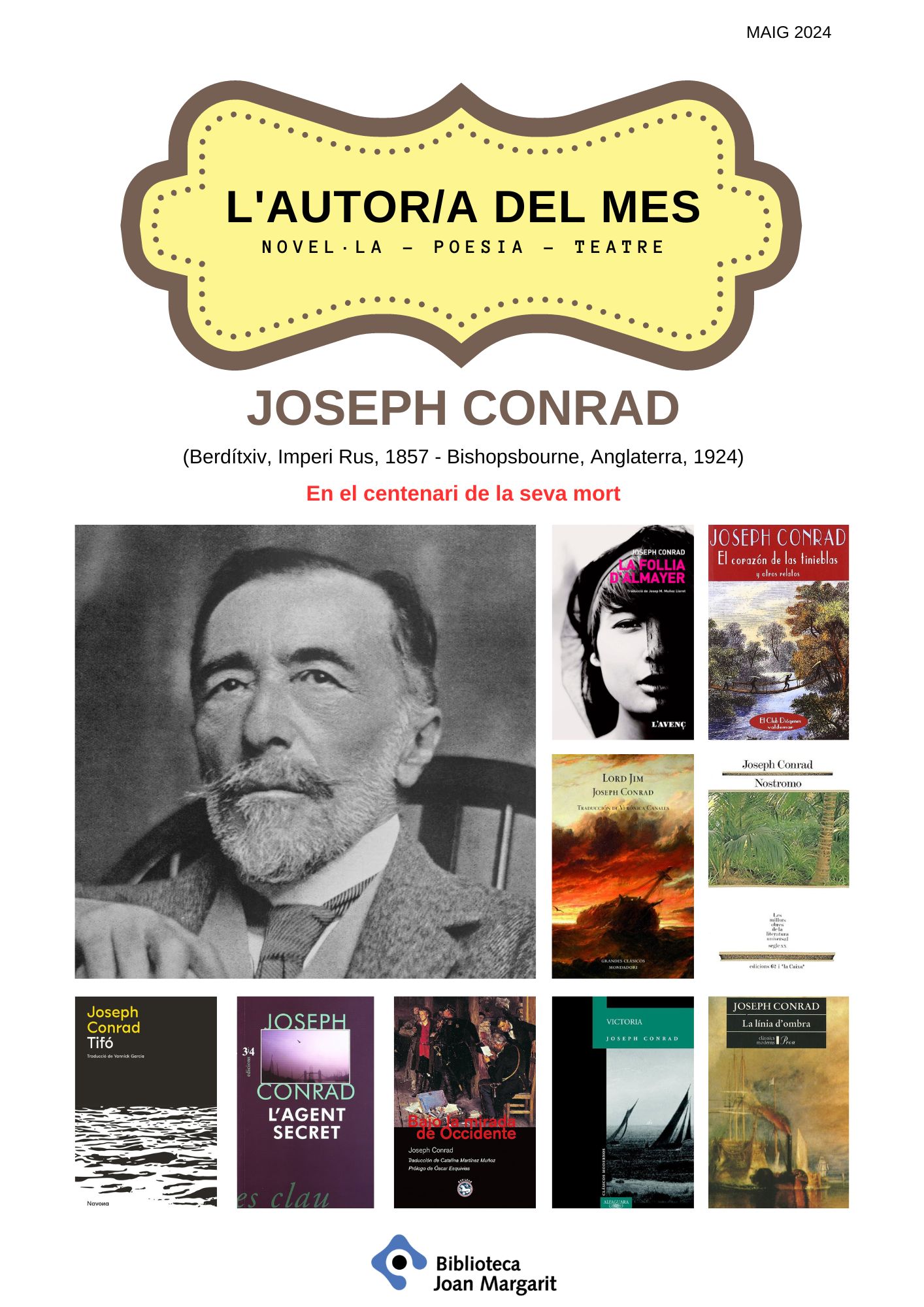 Més informació sobre l'article Autor del mes: Joseph Conrad