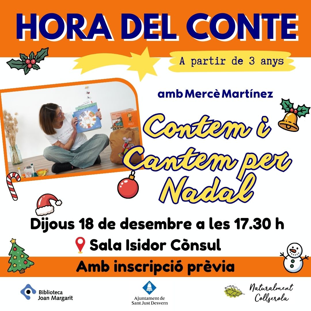Més informació sobre l'article Hora del conte: Contem i cantem per Nadal! amb Mercè Martínez