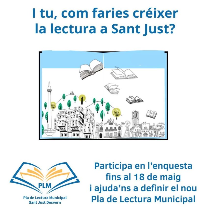 Més informació sobre l'article Participa al Pla de Lectura de Sant Just Desvern